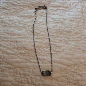 Kendra Scott Clear silverish stone